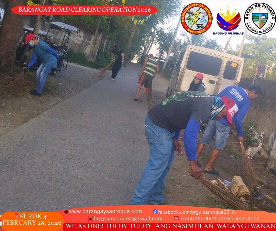 Barangay Road Clearing and Clean-Up Drive Operation ♻️