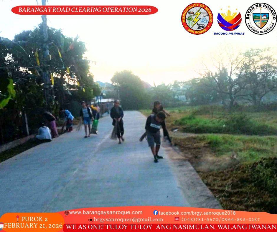 Barangay Road Clearing and Clean-Up Drive Operation ♻️