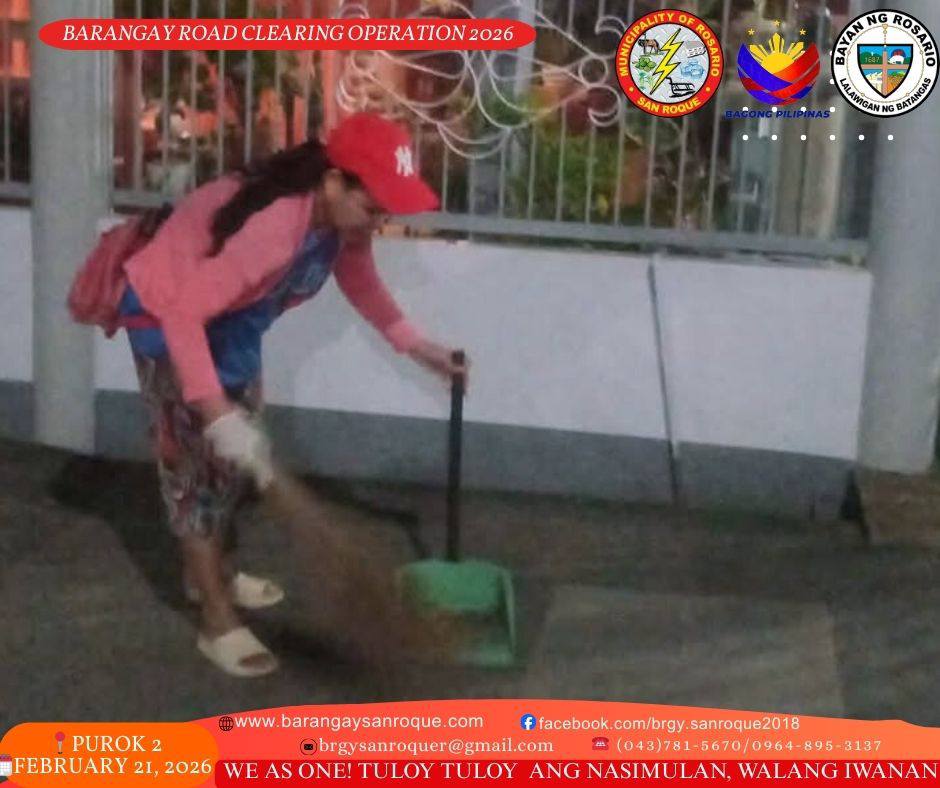 Barangay Road Clearing and Clean-Up Drive Operation ♻️