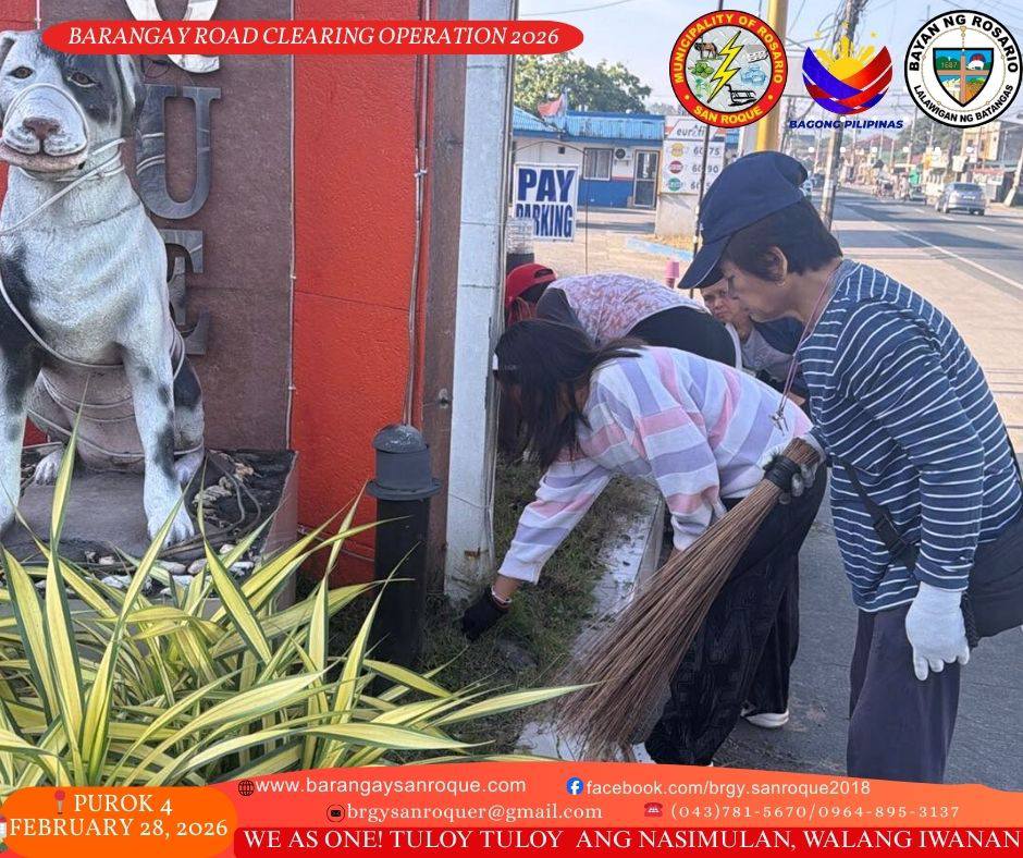 Barangay Road Clearing and Clean-Up Drive Operation ♻️