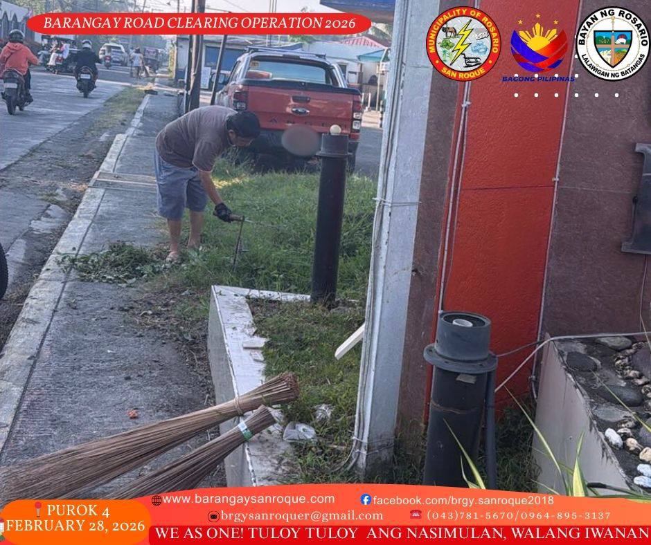 Barangay Road Clearing and Clean-Up Drive Operation ♻️