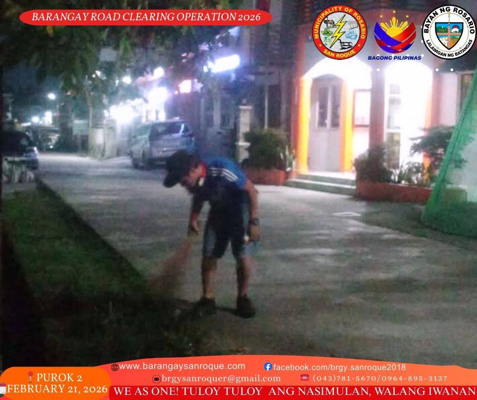 Barangay Road Clearing and Clean-Up Drive Operation ♻️