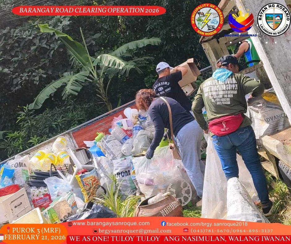 Barangay Road Clearing and Clean-Up Drive Operation ♻️