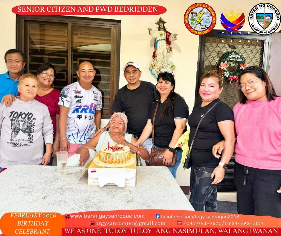 Happiest Birthday to our Senior Citizen and Persons with Disability February 2026 Celebrants! 🎂🎉