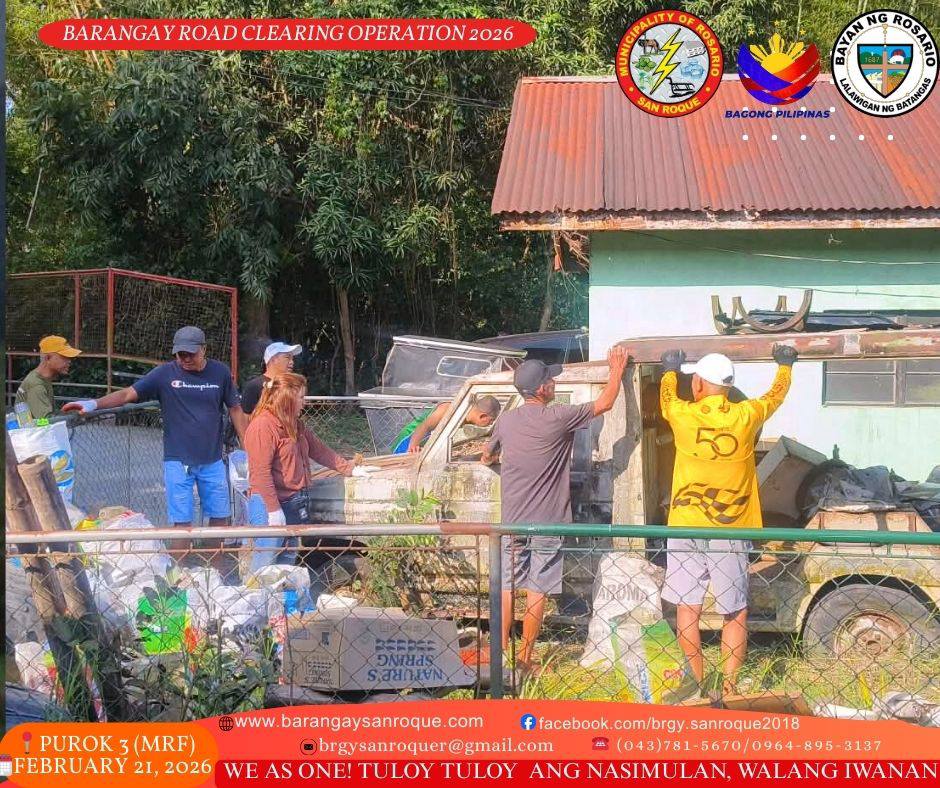 Barangay Road Clearing and Clean-Up Drive Operation ♻️