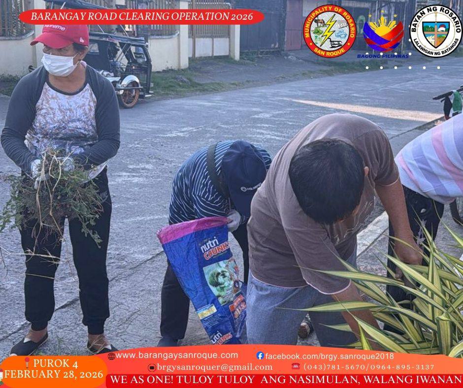 Barangay Road Clearing and Clean-Up Drive Operation ♻️