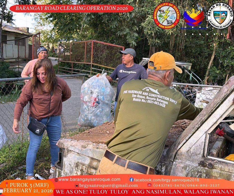 Barangay Road Clearing and Clean-Up Drive Operation ♻️