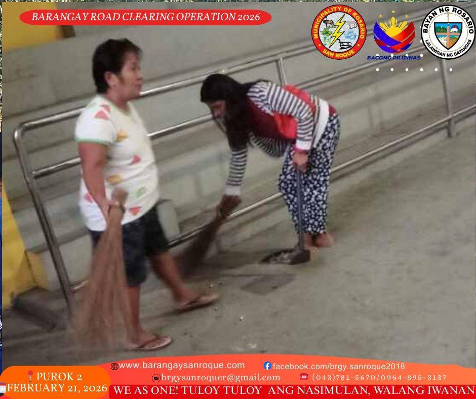 Barangay Road Clearing and Clean-Up Drive Operation ♻️